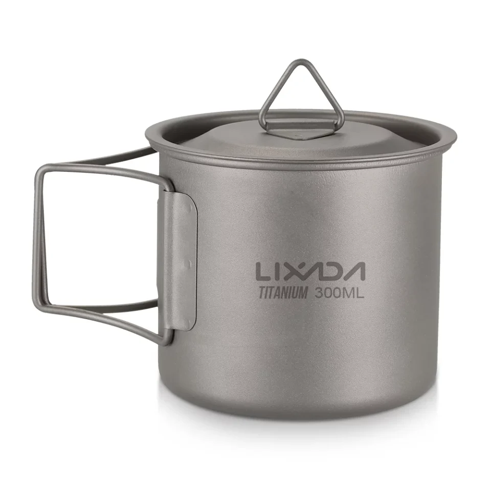 Popular Lixada UltralightCup Portable Camping Picnic Water Cup Mug with Foldable Handle 300ml / 350ml / 450ml / 550ml / 650ml / 750ml
