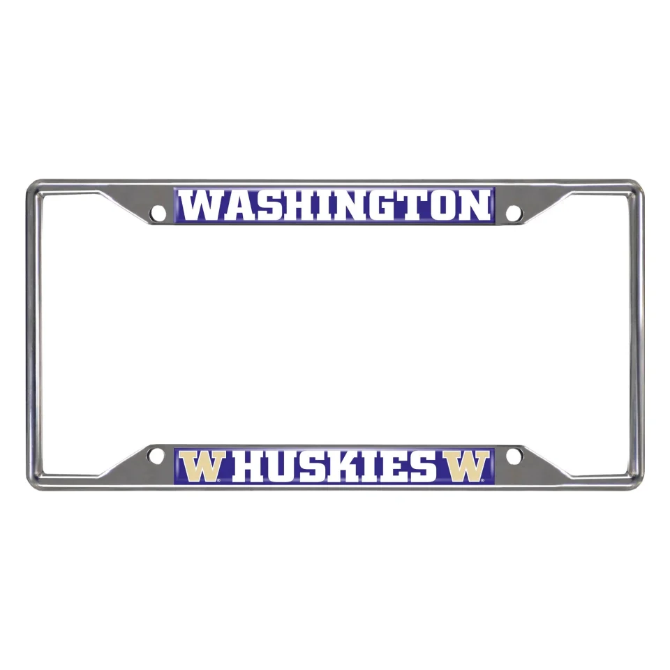 Ceramic NCAA - Huskies License Plate Frame - 6.25x12.25