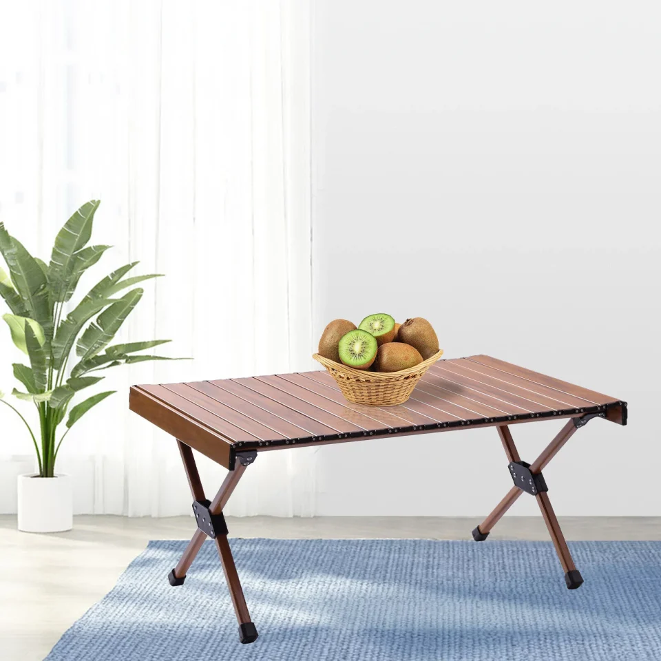 Polished Portable Portable Table Picnic Folding Roll Up Outdoor Camping Beach Travel Table