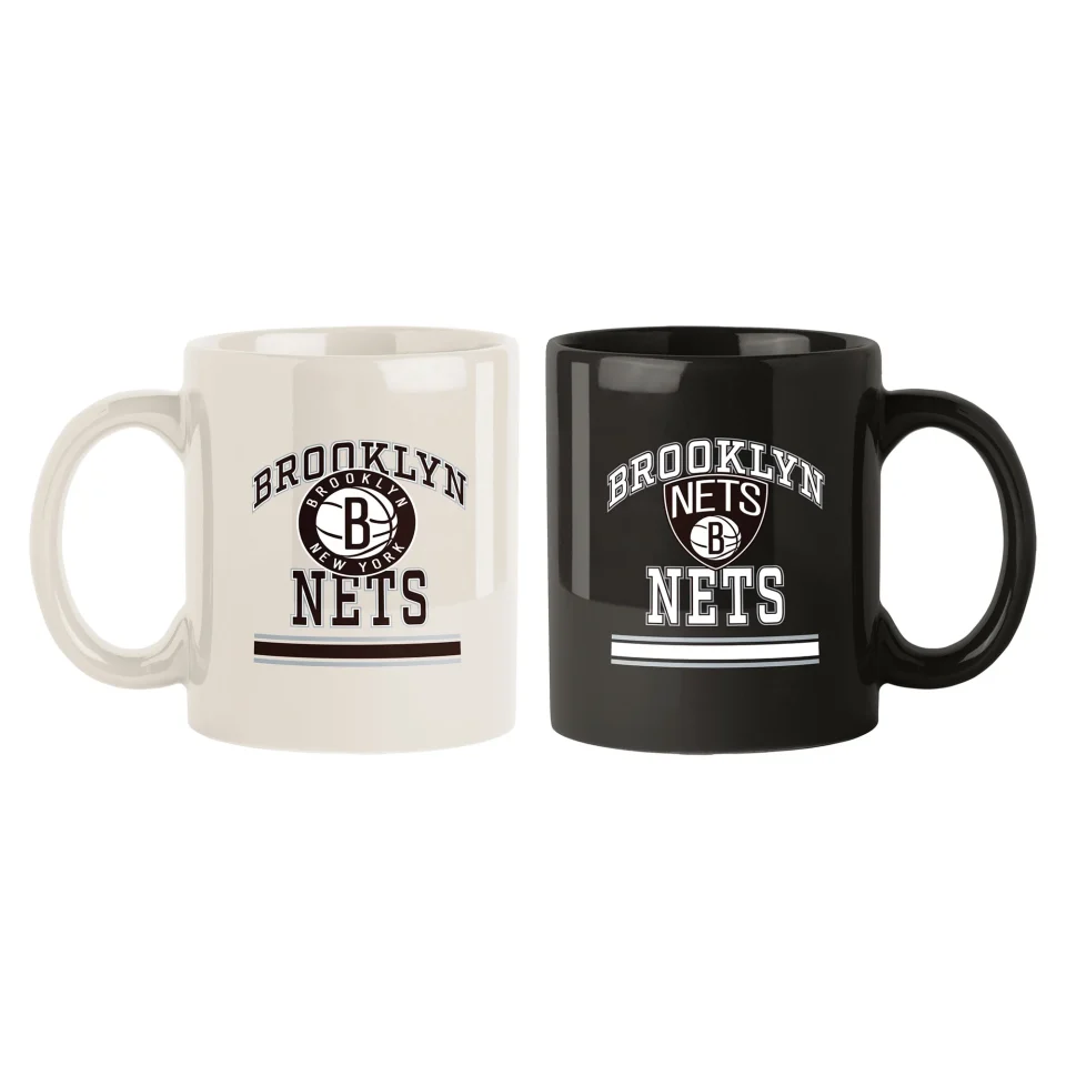 Safe Storage Brooklyn Nets 2-Pack 15oz. Color Mug Set
