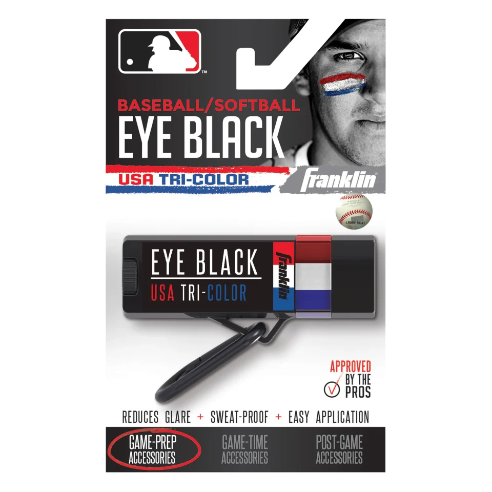 Space-Saving Franklin Sports Premium Eye Black - USA Tri-Color