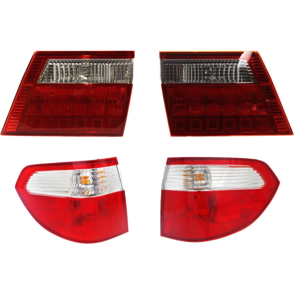 BPA-Free Tail Light For 2005-2007 Honda Odyssey Set of 4 Left and Right Inner and Outer