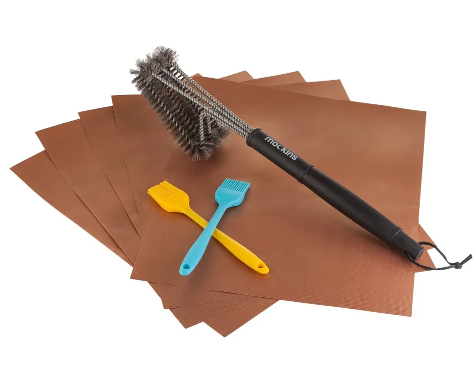 Pure BBQ Grill Mats Gold / Copper Set