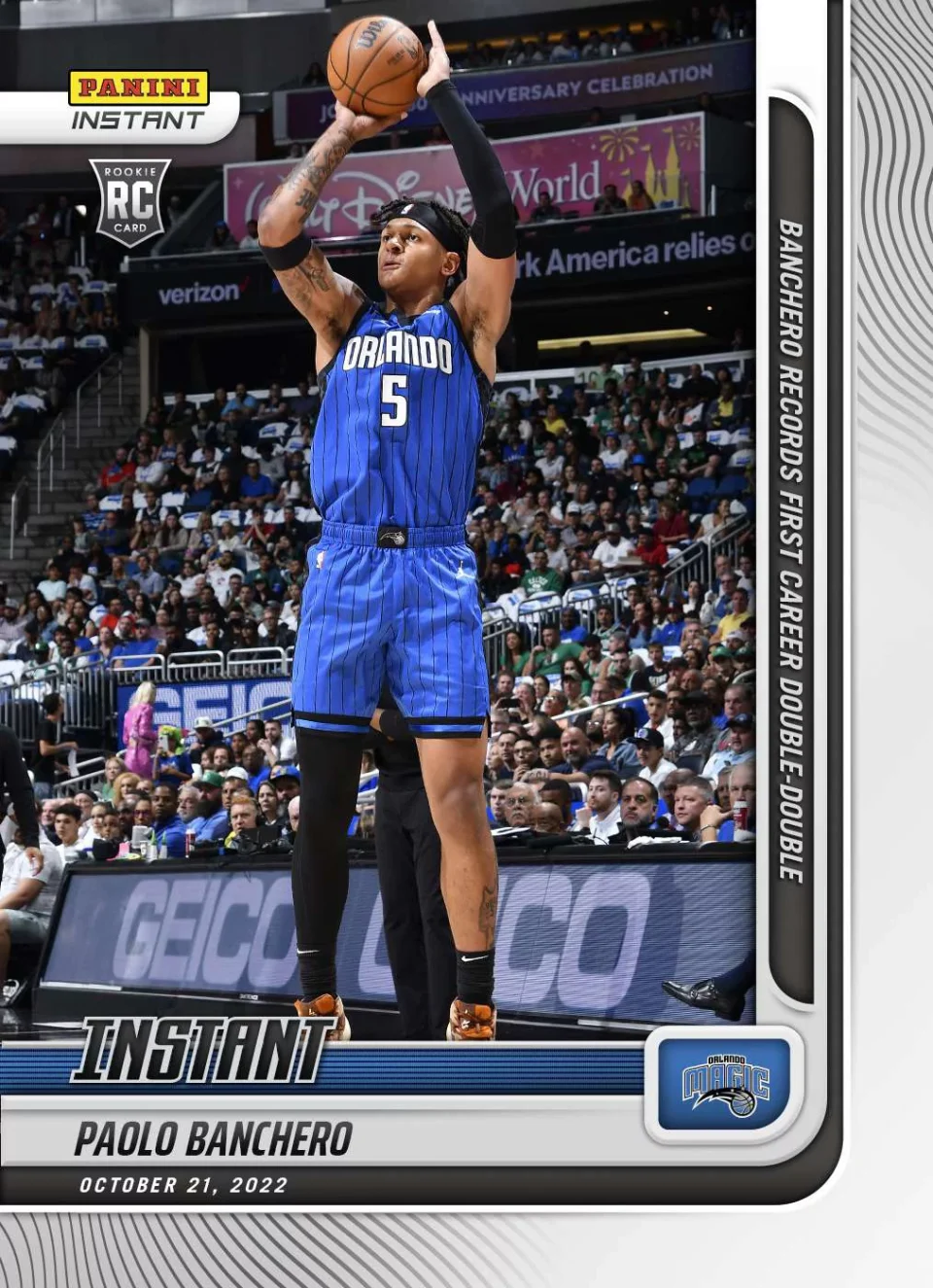 Kitchen NBA Orlando Magic 2022-23 Instant Basketball Paolo Banchero Trading Card #9