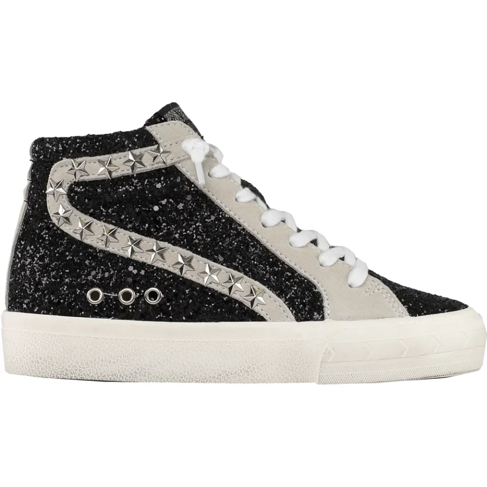 Premium Ultimate Vintage Havana Womens Dormy Glitter High Lace Up Sneakers Casual Shoes Casual