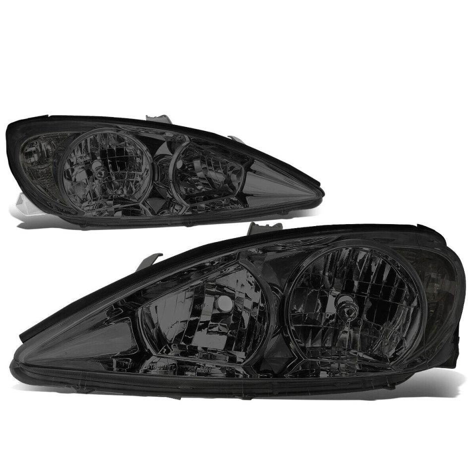 Outdoor 02-04 Camry Gen5 Pair Smoked Housing Clear Side Corner Headlight/Lamp Set