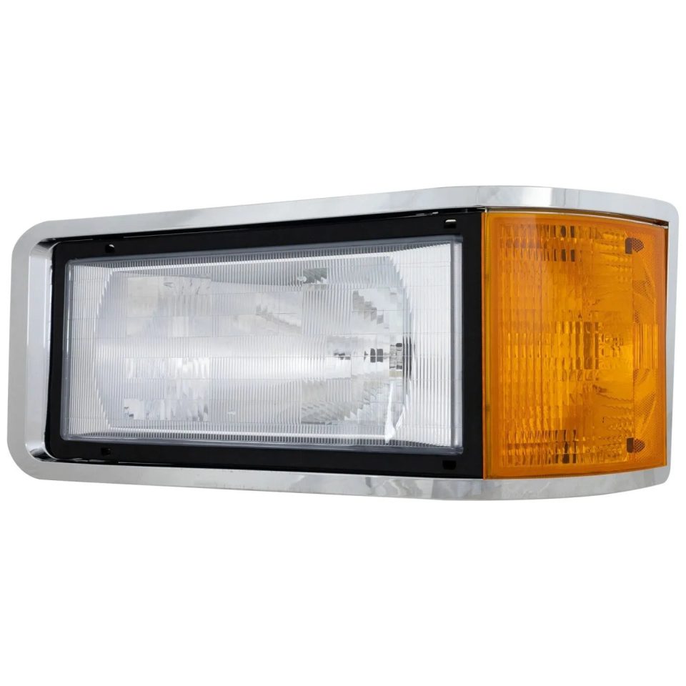 Leak-Proof Headlight For 89-2003 Mack CH CH600 91-2007 CL Passenger Side w/ bulb