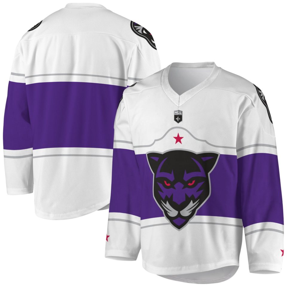 Cooking Space-Saving Men's White/Purple Panther City Lacrosse Club Replica Jersey
