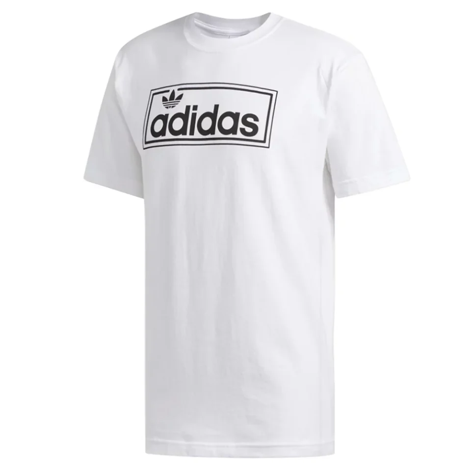 Frosted Versatile Adidas Men's Short Sleeve Cotton Icon Graphic T-Shirt White S