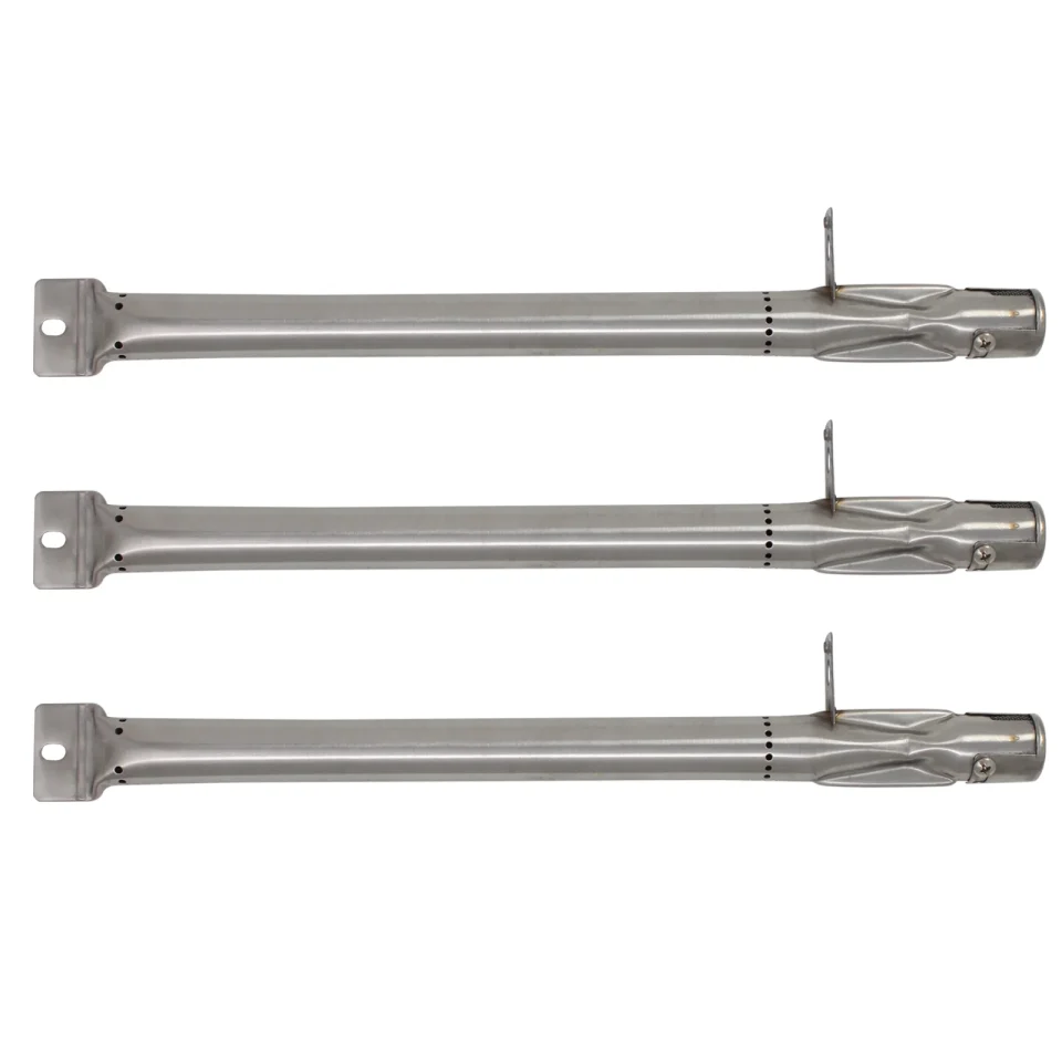 Core Gift-Ready 3-Pack BBQ Gas Grill Tube Burner Replacement Parts for Outdoor Gourmet B070E4-A - Compatible Barbeque Stainless Steel Pipe Burners